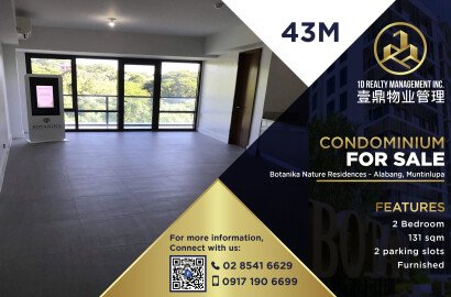 Botanika Nature Residences Alabang, Muntinlupa - FOR SALE