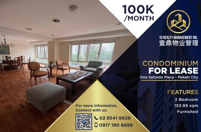 One Salcedo Place Makati City - 2BR For Lease